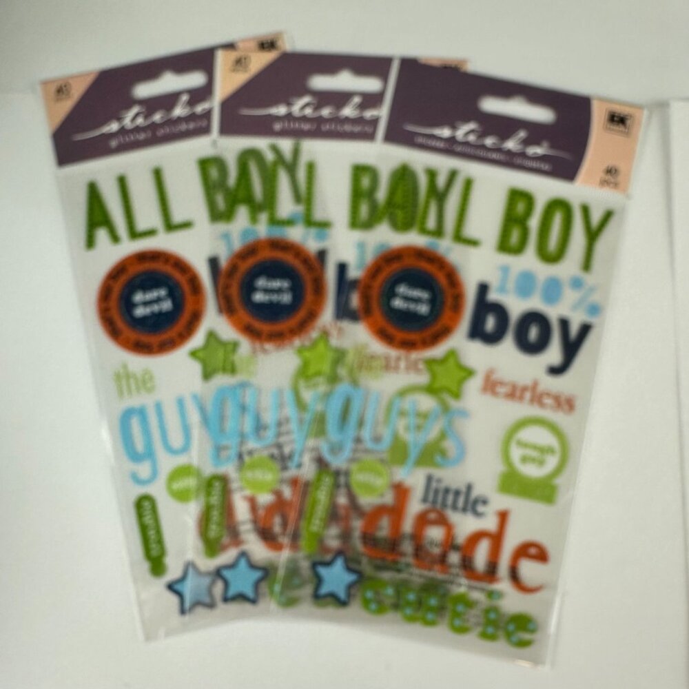 EK Sticko Boy Themed Stickers 120 Pcs